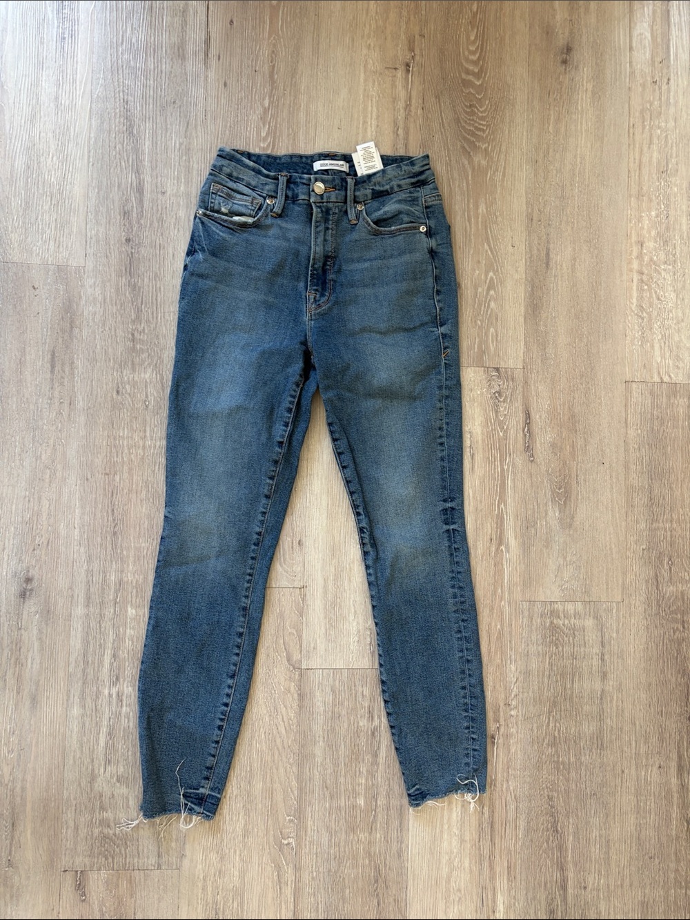 Good American Dark Indigo High-Rise Skinny Jeans